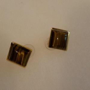 Square Stone Earrings